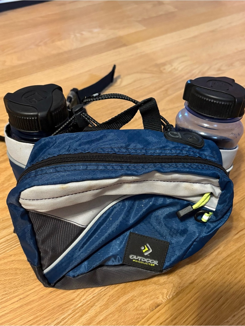 Outdoor Products Hydration Waist 2 Water Bottle Holder Fanny Pack Bag Hiking